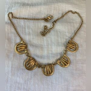 J. Crew‎ Antiqued Gold Tone Necklace